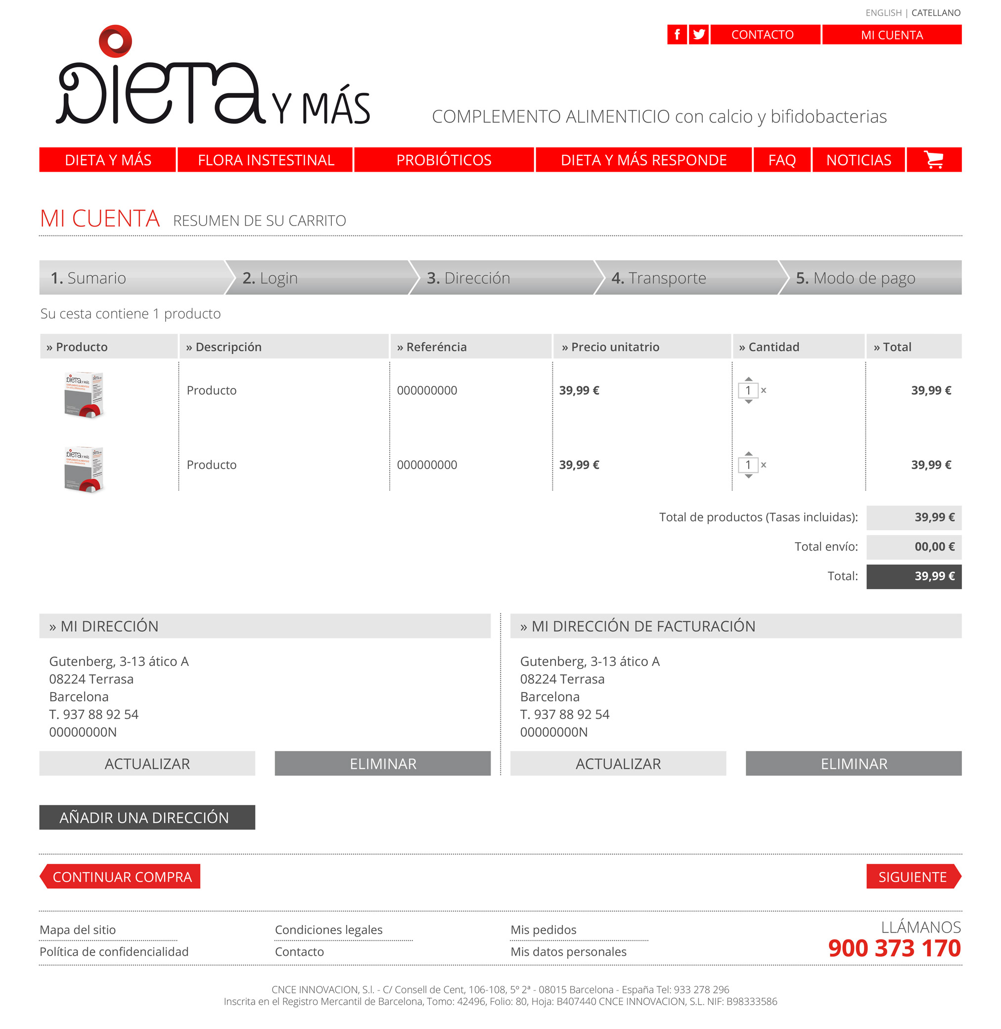 Dieta y mas carrito
