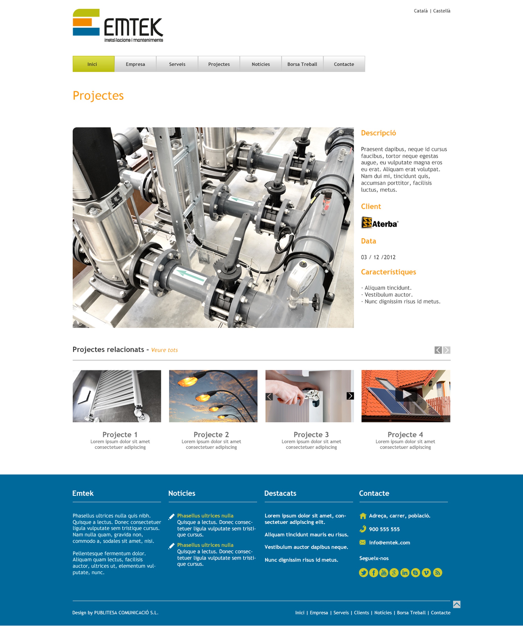 Emtek Grafica Web Projectes